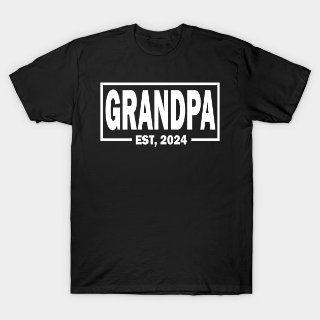 grandpa est 2024 T-Shirt by mdr design